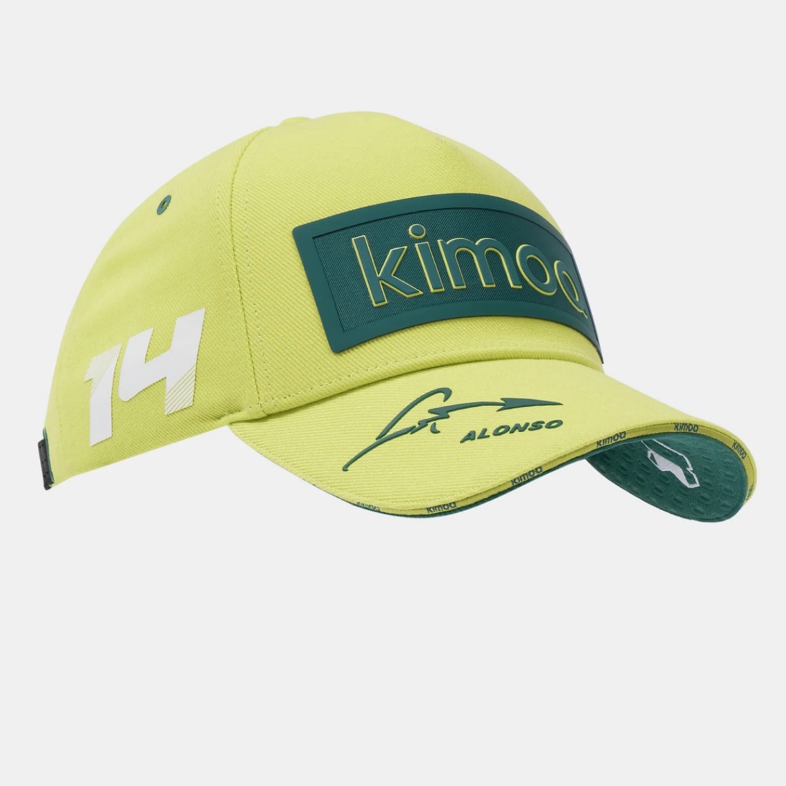 2024 kimoa アロンソ × アストンマーティン F1 パッチ ベースボール キャップ ライム