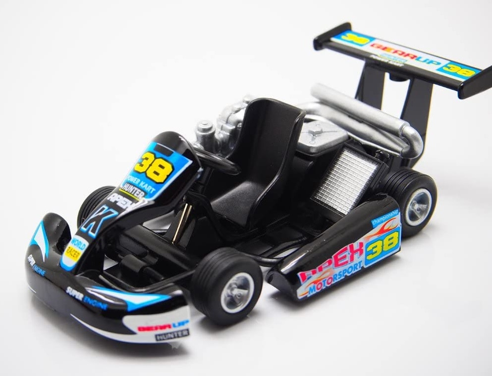 1/20 レーシング ゴーカート プルバック カー ブラック