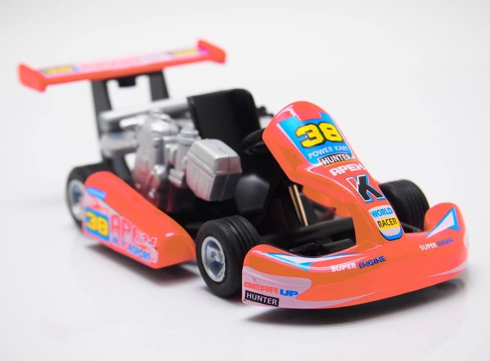 1/20 レーシング ゴーカート プルバック カー オレンジ