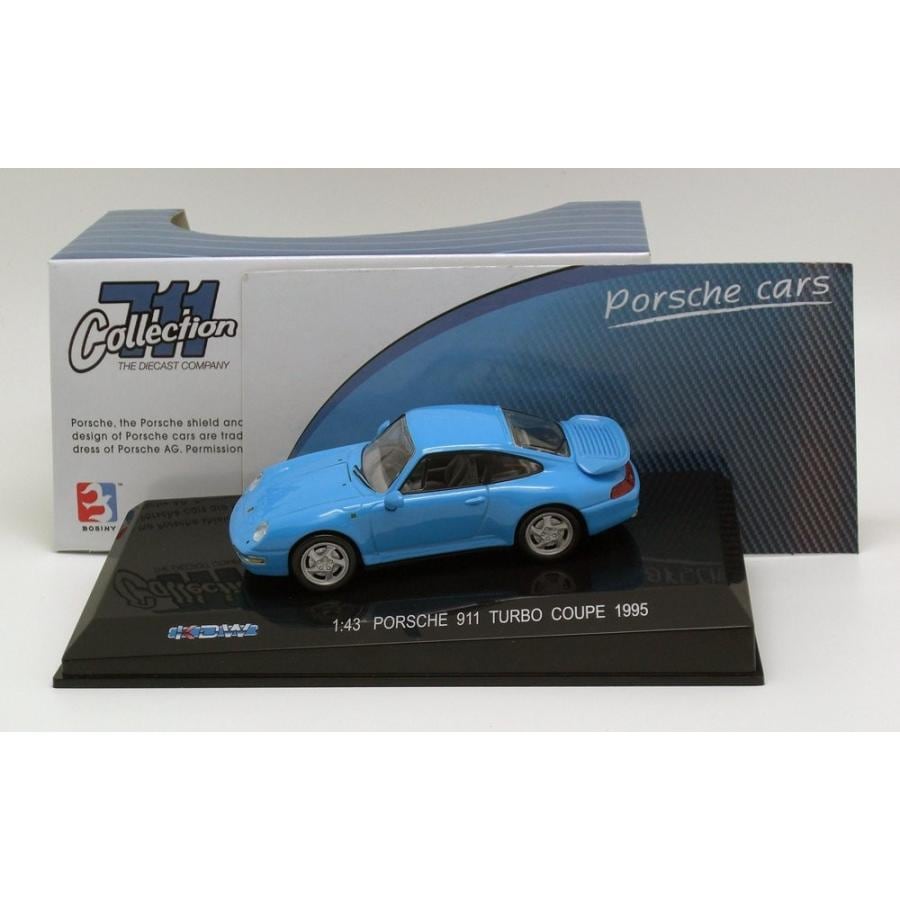 711 コレクション 1/43 ポルシェ911 ターボ クーペ 1995 ブルー