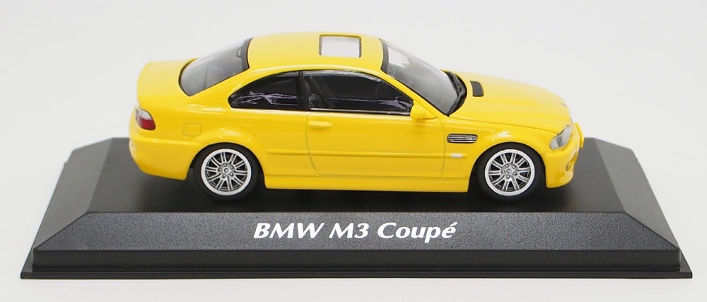 マキシチャンプス 1/43 BMW M3 (E46) クーペ 2001 イエロー