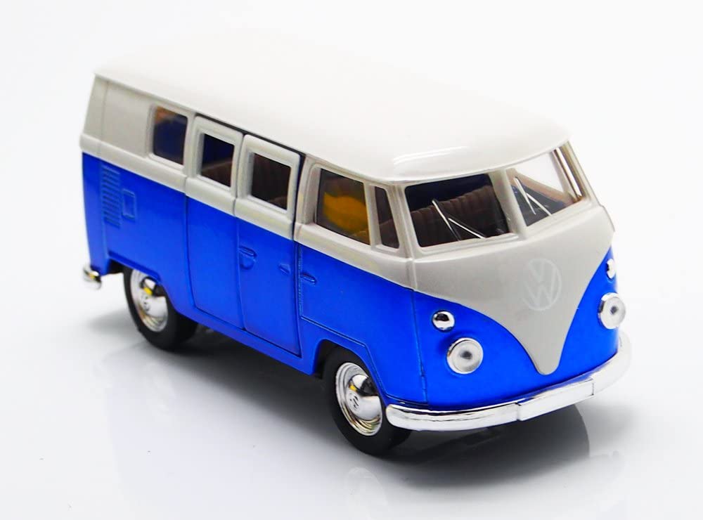 WELLY 1/36 VW フォルクスワーゲン T1 バス プルバックカー ブルー