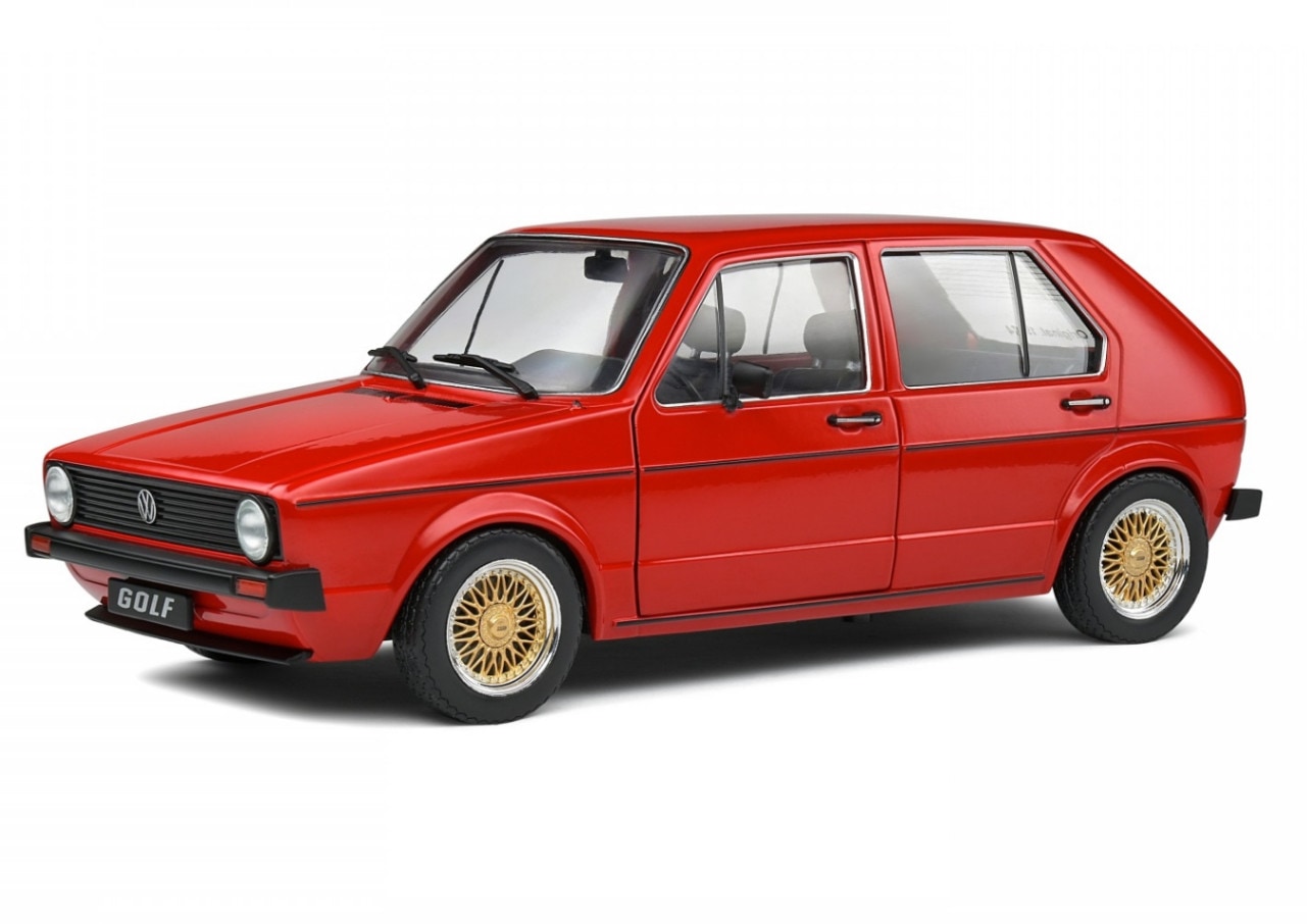ソリド 1/18 フォルクスワーゲン VW Golf I Custom II レッド
