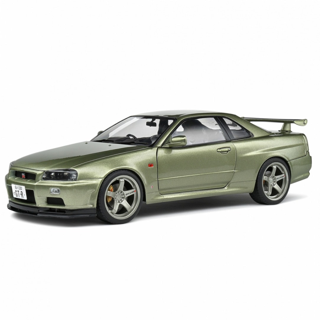 ソリド 1/18 ニッサン 日産 NISSAN スカイライン GT-R (R34) モデルカー / グリーン