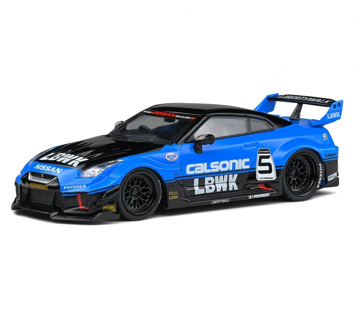 Solido 1/43 日産 ニッサン Nissan GT-R R35 LBWK カルソニック ブルー