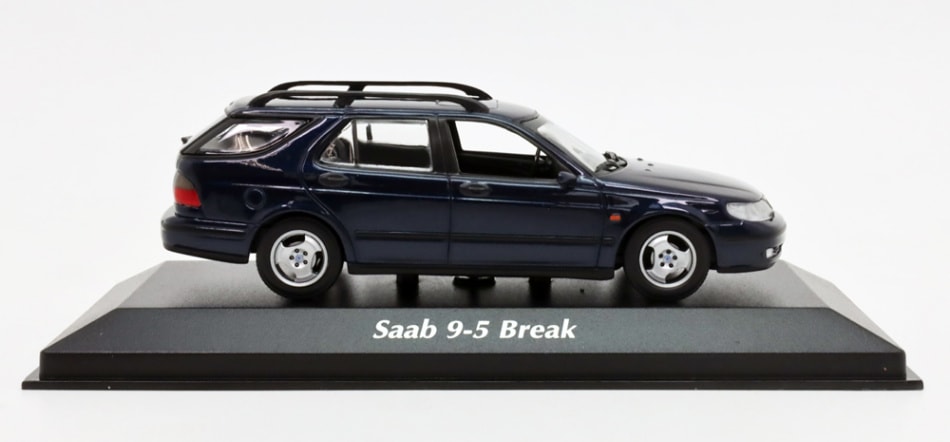 マキシチャンプス 1/43 サーブ SAAB 9-5 ブレーク 1999年 メタリック ダークブルー