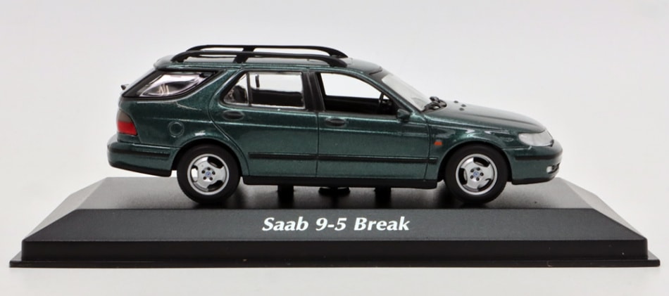 マキシチャンプス 1/43 サーブ SAAB 9-5 ブレーク 1999年 メタリック ダークグリーン