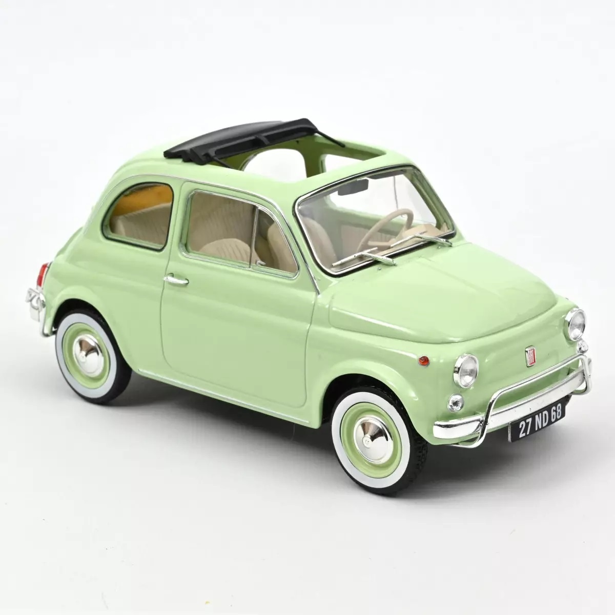 ノレブ 1/18 フィアット Fiat 500 L 1968年 モデルカー スペシャル バースパック ライトグリーン