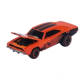 マジョレット 1/64 レーシング ダッジ チャージャー R/T オレンジ コレクターズカード付