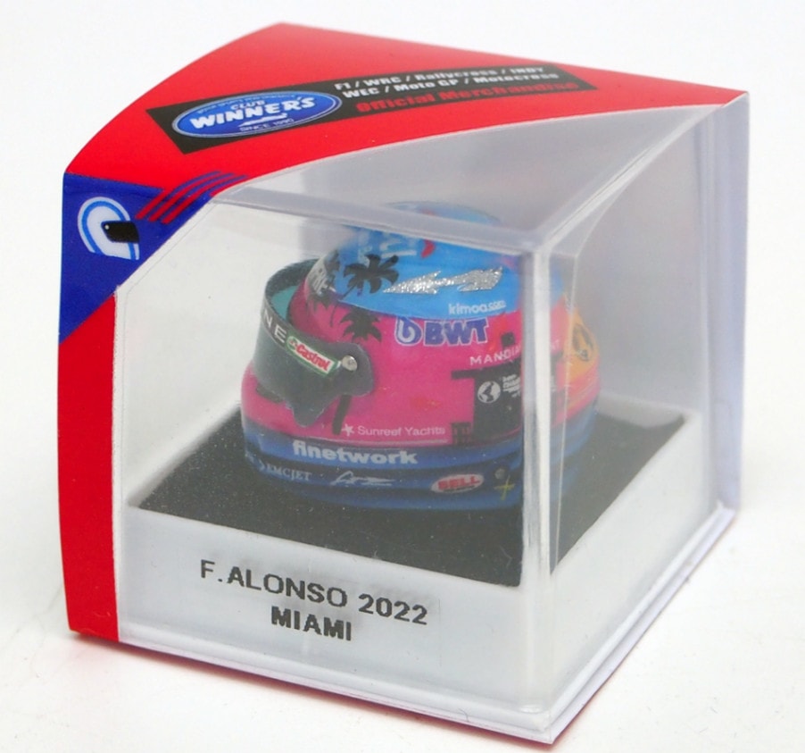 JF Creations 1/12 スケール ヘルメット フェルナンド アロンソ BWT アルピーヌ F1 チーム 2022年 マイアミGP仕様