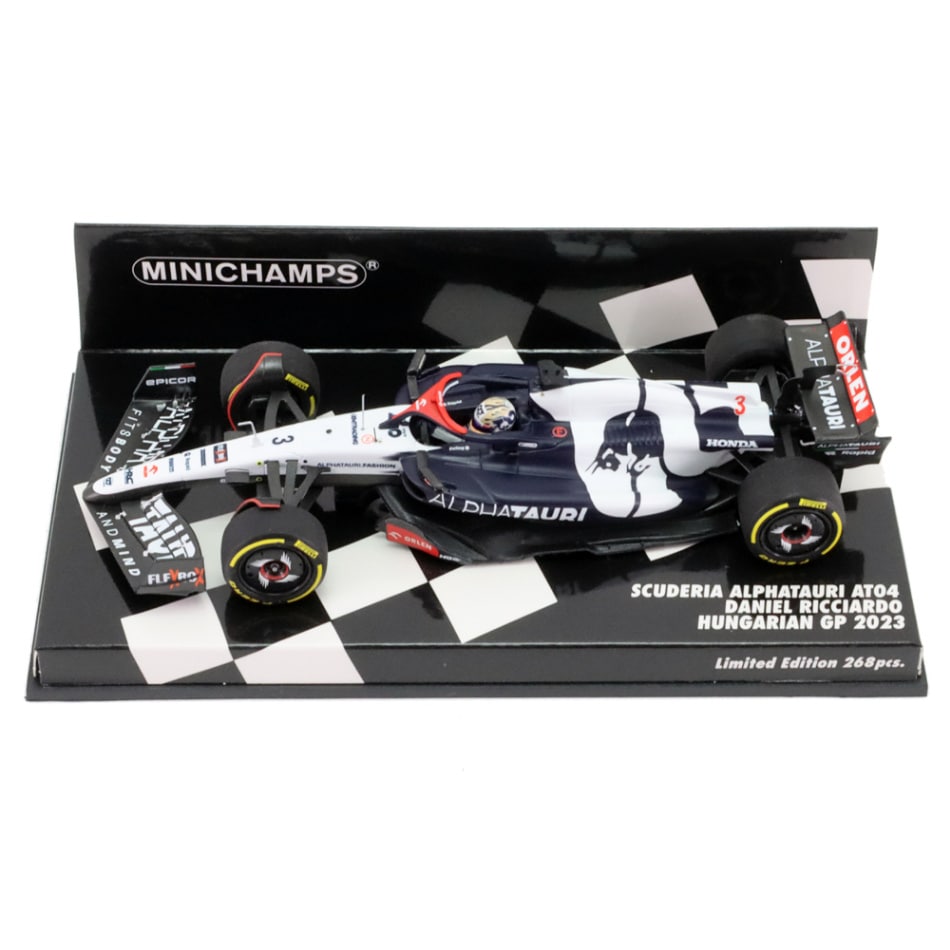 ミニチャンプス 1/43 スクーデリア アルファタウリ AT04 2023年 ハンガリーGP ダニエル リカルド