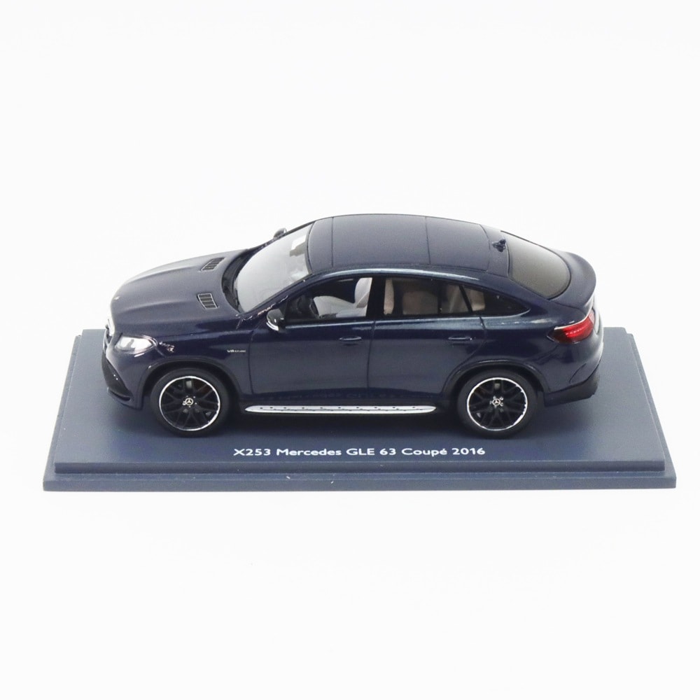 シュコー 1/43 X253 メルセデス GLE 63 クーペ 2016年 モデルカー カバンサイト ブルー