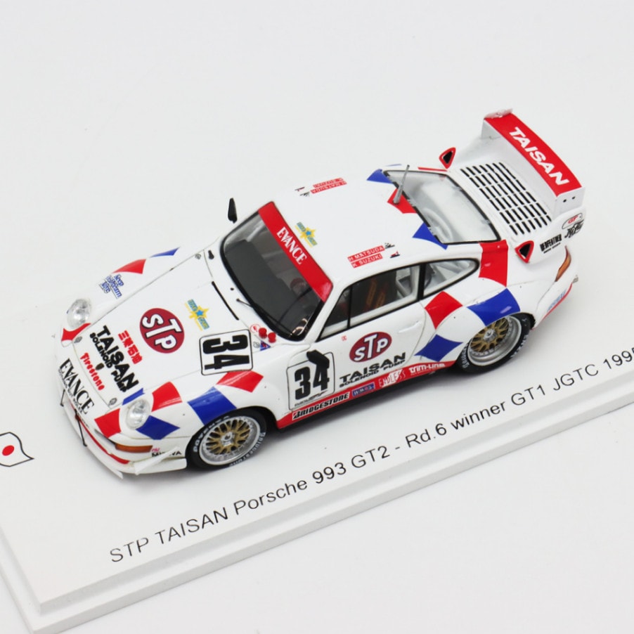 スパーク 1/43 1995年 JGTC GT1 STP TAISAN ポルシェ 993 GT2 No.34 鈴木 恵一 / 松田 秀士 Rd.6 ウィナー
