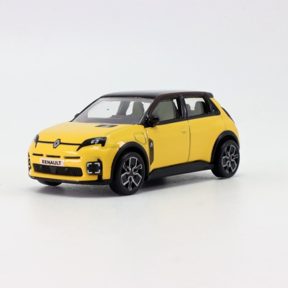 NOREV 1/64 ルノー 5 E-Tech 100% エレクトリック 2024 イエロー＆ブラック