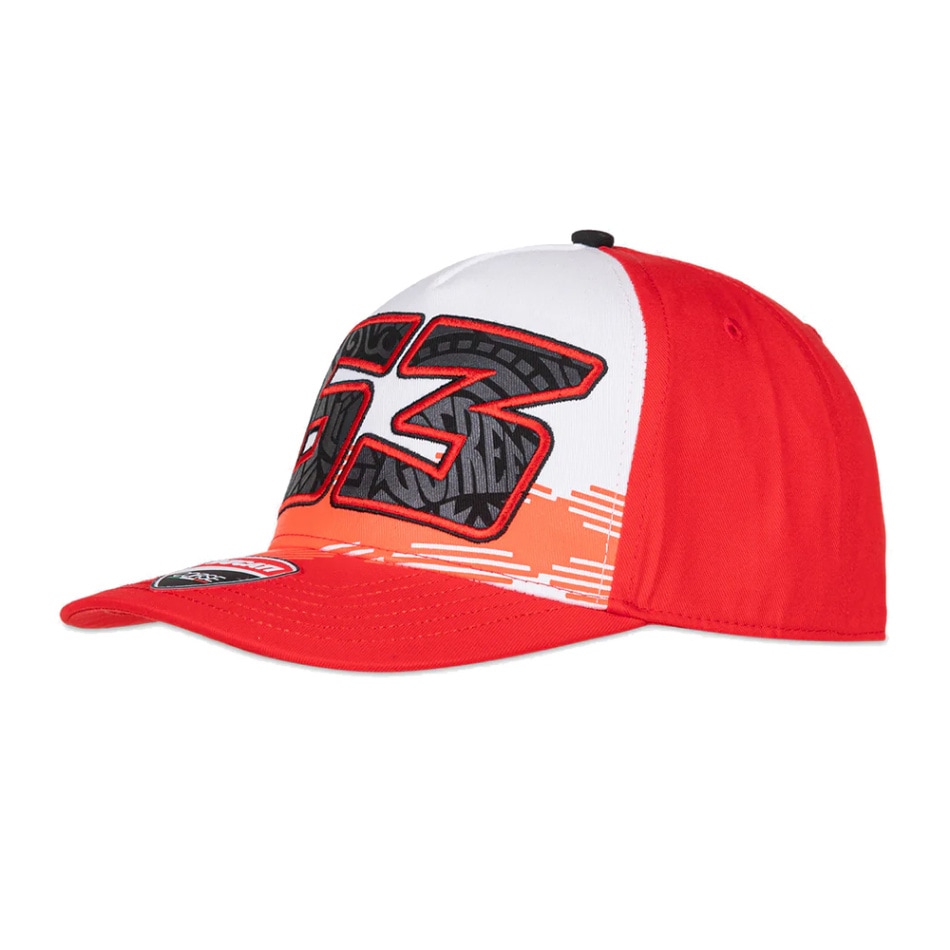 #63 フランチェスコ バニャイア ミッドバイザー トラッカー キャップ