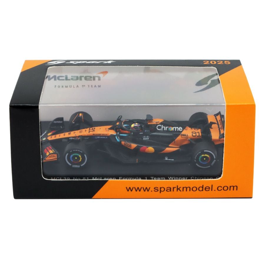 スパーク 1/64 マクラーレン MCL39 2025年 中国GP ウィナー オスカー ピアストリ