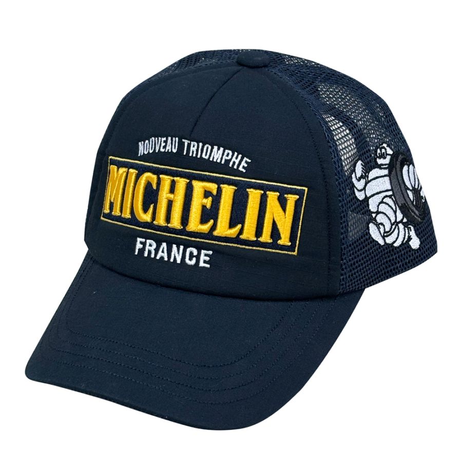 ミシュラン MICHELIN リップストップ メッシュ ベースボール キャップ ネイビー