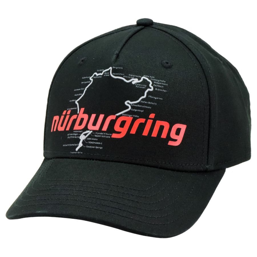 ニュルブルクリンク レース トラック ベースボール キャップ ブラック