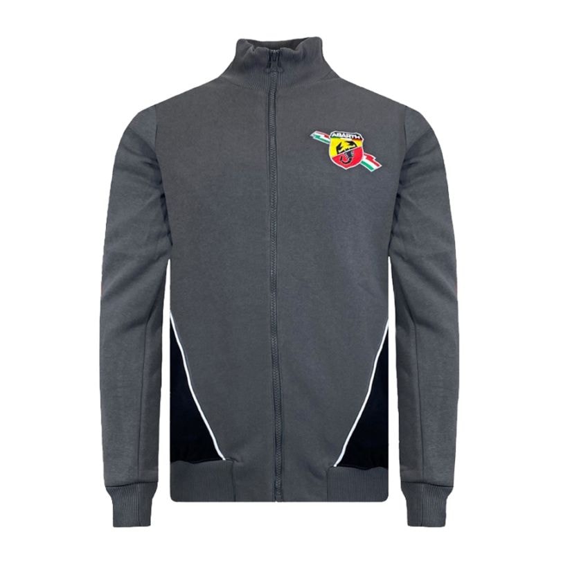 アバルト ABARTH CORSE レース グレー フルジップ スウェット ジャケット
