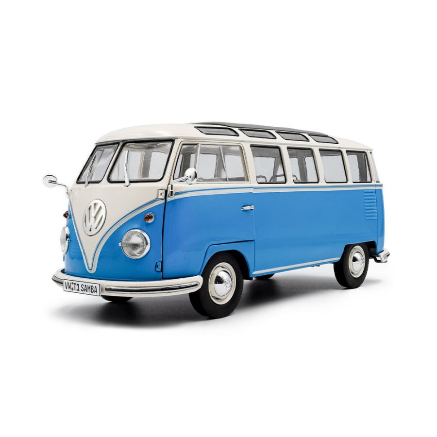 ソリド 1/18 フォルクスワーゲン VW T1 サンバ 1962年 ブルー ホワイト