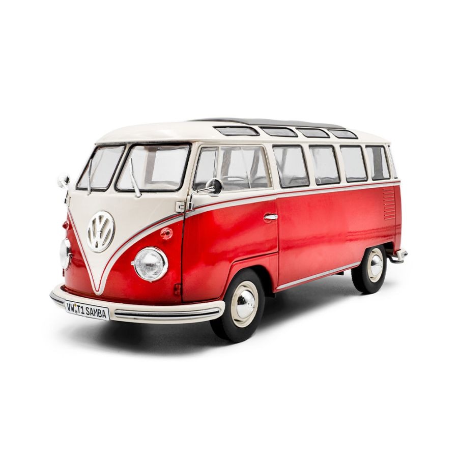 ソリド 1/18 フォルクスワーゲン VW T1 サンバ 1962年 レッド ホワイト