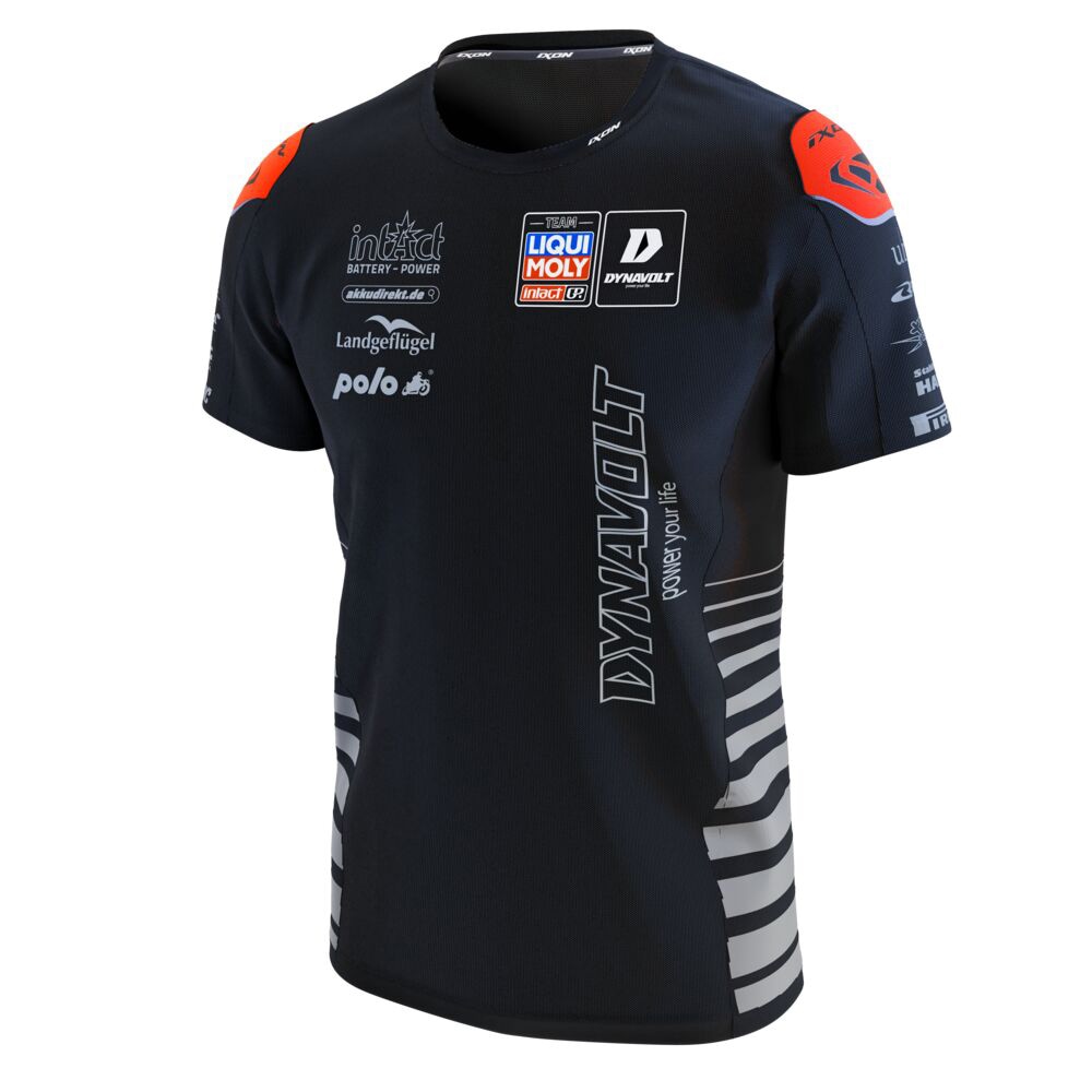 2025 Intact GP moto2 moto3 motoE チーム レプリカ Tシャツ ブラック