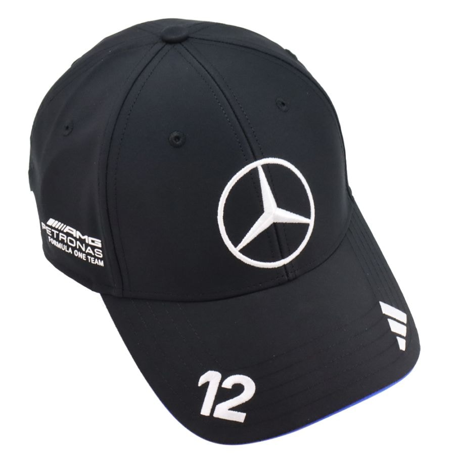 2025 メルセデス AMG ペトロナス F1チーム キミ アントネッリ ベースボール キャップ ブラック