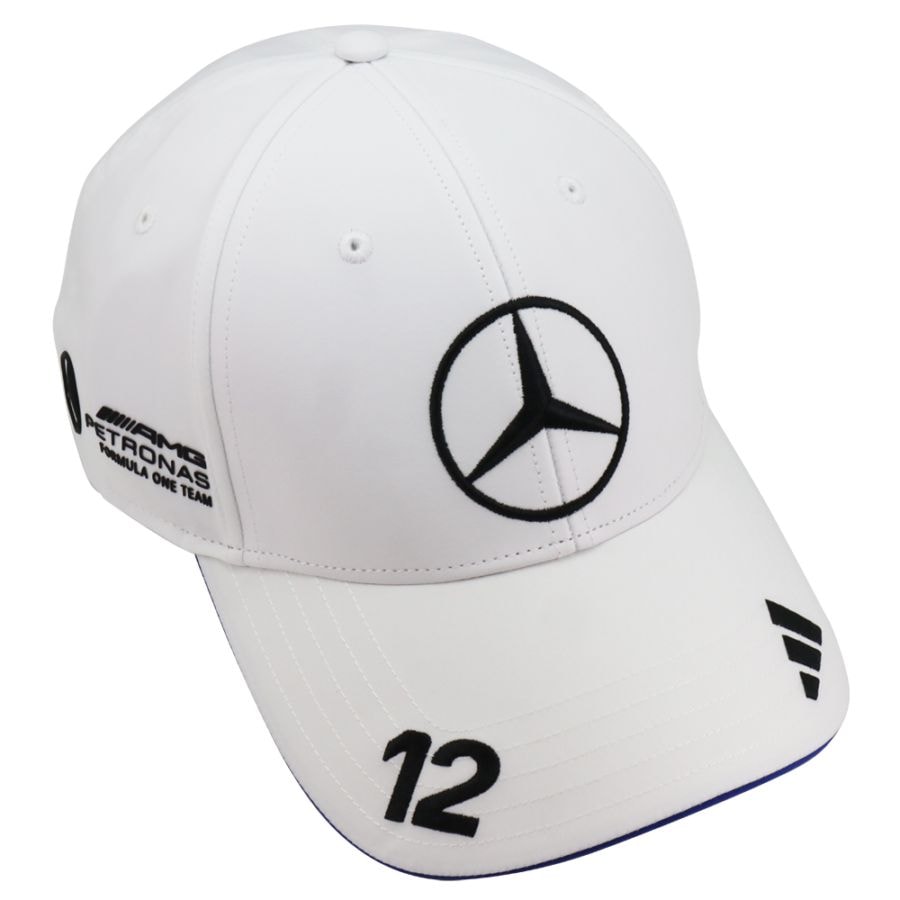 2025 メルセデス AMG ペトロナス F1チーム キミ アントネッリ ベースボール キャップ ホワイト