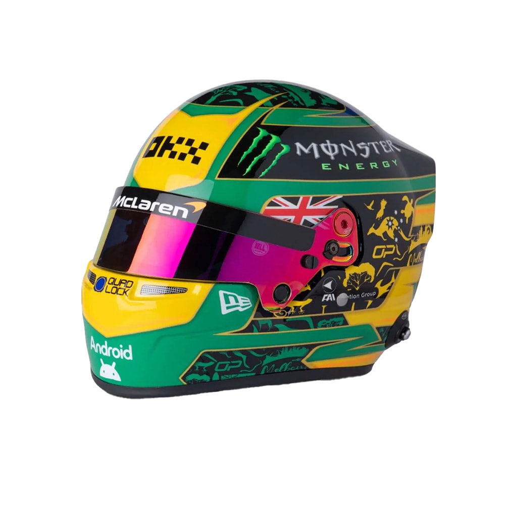 1/2 ヘルメット マクラーレンF1 O.ピアストリ 2024年 モナコGP 1/2 ヘルメット マクラーレンF1 O.ピアストリ 2024年 モナコGP