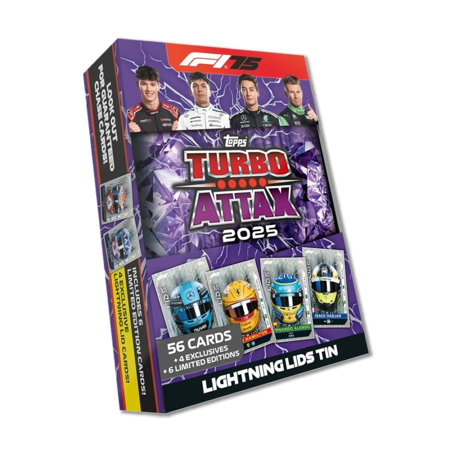 2025 Topps Turbo Attax F1 トレーディングカード - パープル メガティン Lightning Lids