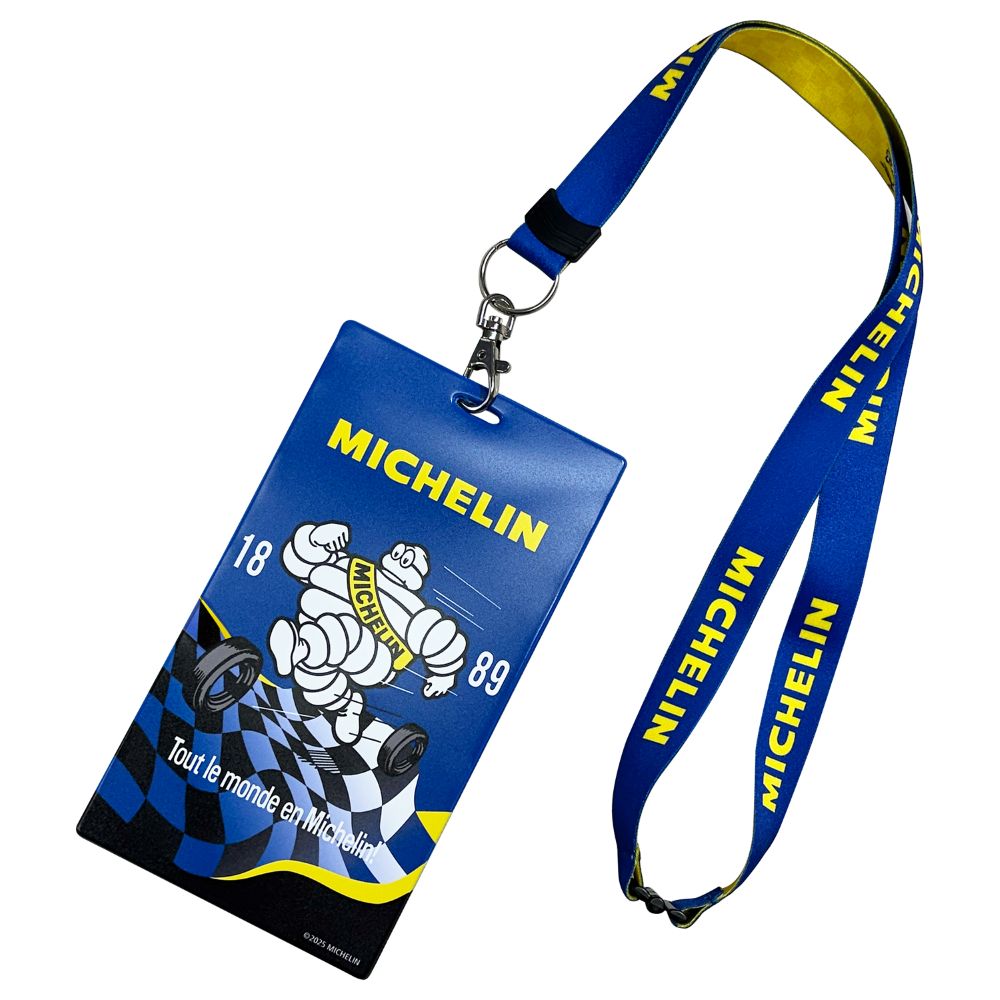ミシュラン MICHELIN ランヤード付 チケットホルダー 1889 ブルー