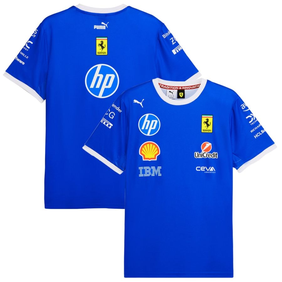 2025 PUMA スクーデリア フェラーリ SF レプリカ モンツァ Tシャツ ブルー