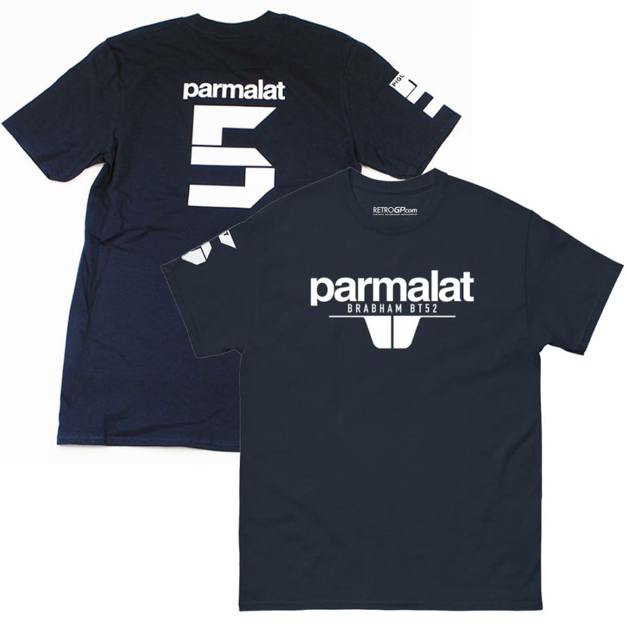 Parmalat Brabham BT52 ネルソン ピケ Tシャツ ネイビー