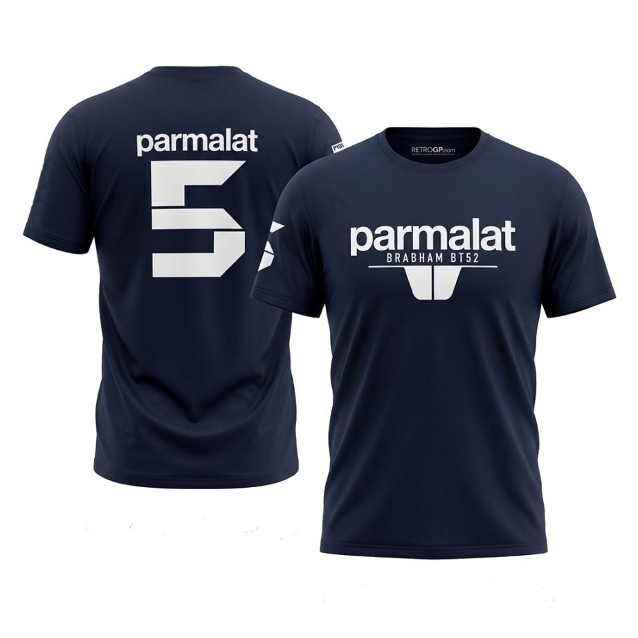 Parmalat Brabham BT52 ネルソン ピケ Tシャツ ネイビー