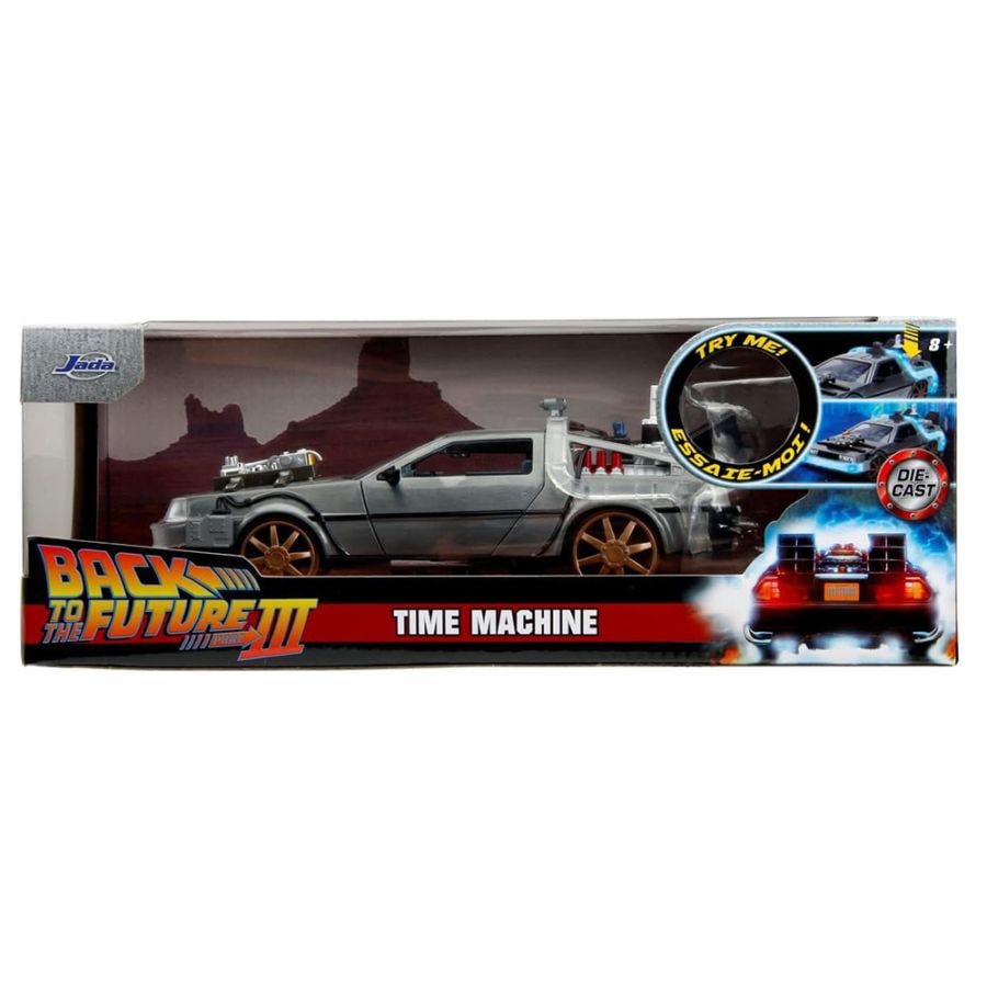 JADA 1/24 B.T.T.F バック・トゥ・ザ・フューチャー パート 3 デロリアン レールホイール
