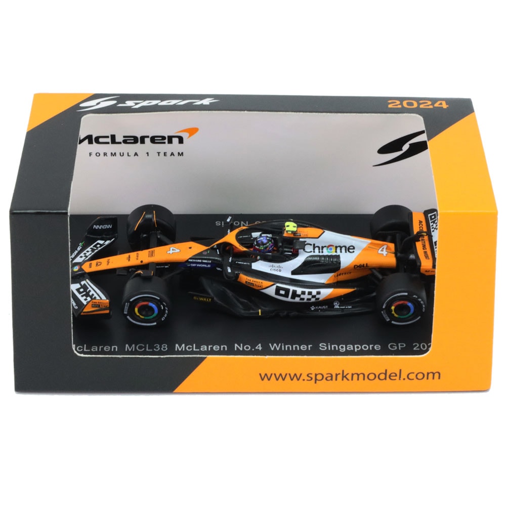 Spark McLaren 2021 Monaco GP LEDケース付き Spark McLaren 2021 Monaco GP LEDケース付き