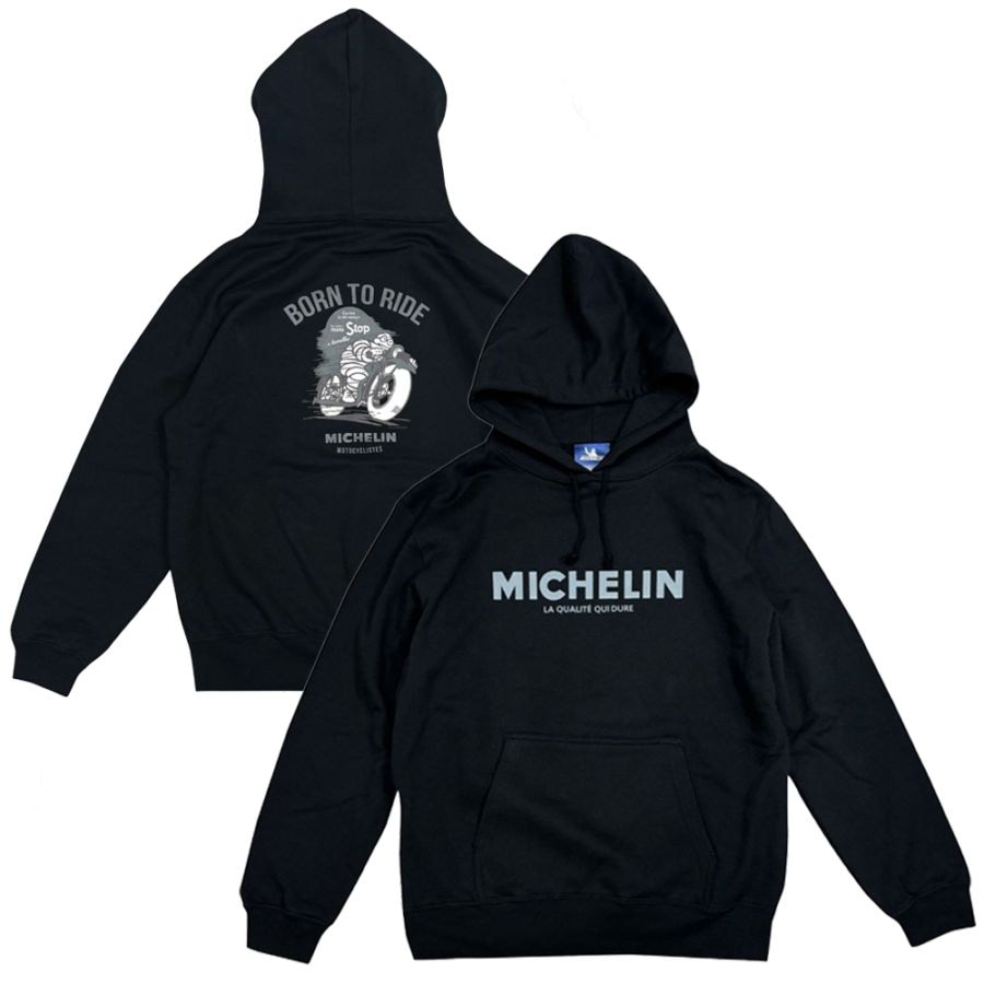 ミシュラン MICHELIN プルオーバー フーディ Motocycliste ブラック