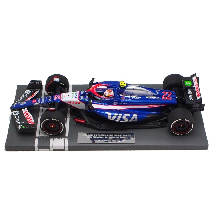 ミニチャンプス 1/18 ビザ キャッシュ RB F1 チーム VCARB 01 角田 裕毅 2024年 日本GP