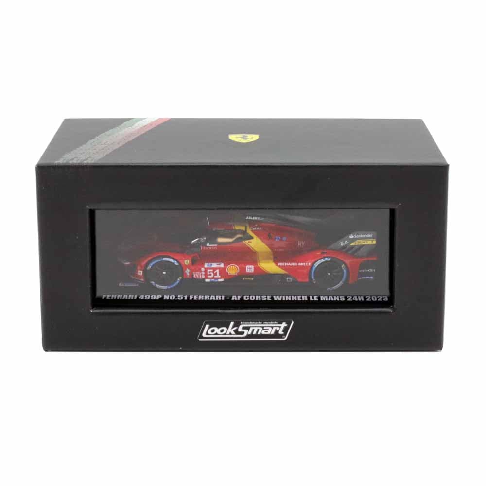 ルックスマート 1/64 フェラーリ 499P AFコルセ 2023年 ル・マン 24時間 ウィナー アレッサンドロ ピエール グイディ / アントニオ ジョビナッツィ / ジェームス カラド 