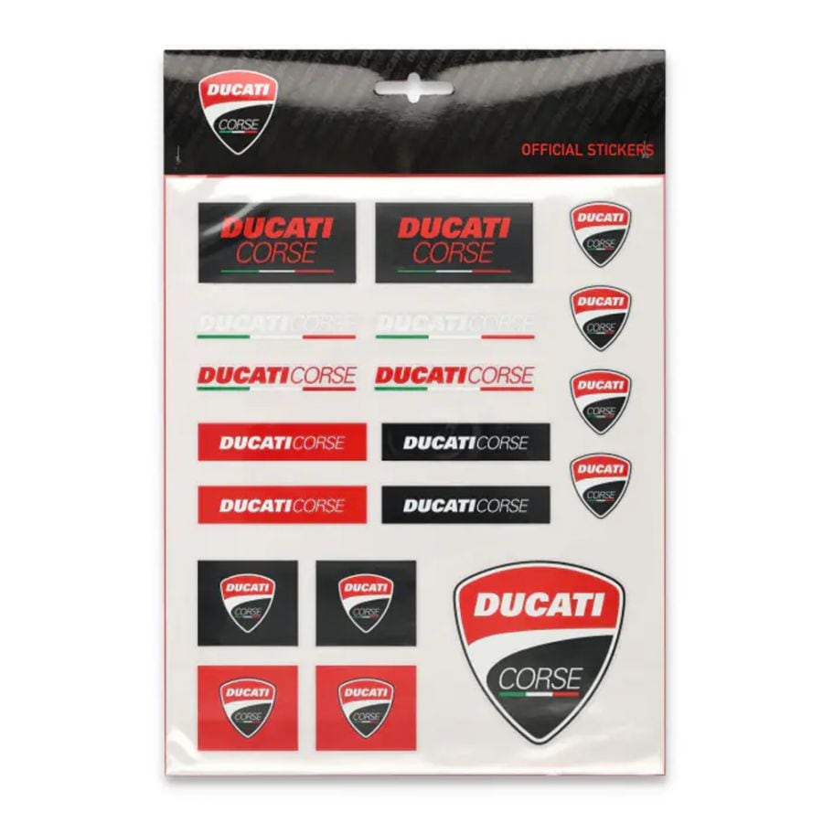 2025 ドゥカティ コルセ DUCATI CORSE PVC ロゴ ステッカーセット マルチカラー