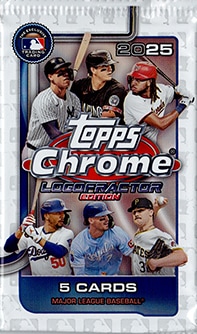 2025 TOPPS クローム メジャーリーグ ベースボール トレーディング カード - LOGOFRACTOR 1パック -
