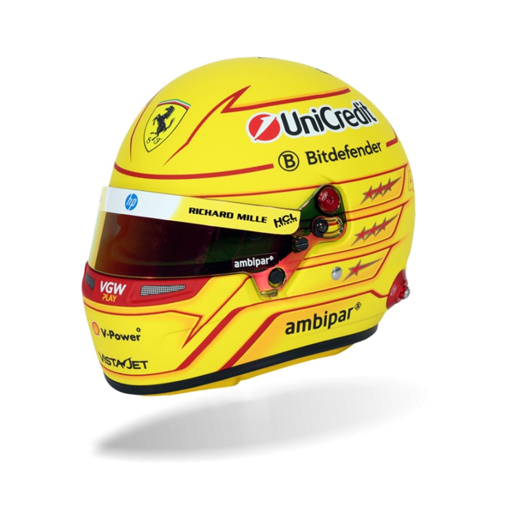 【予約商品 11月下旬頃入荷予定 単体でご注文下さい】BELL 1/2スケール レプリカヘルメット スクーデリア フェラーリ ルイス ハミルトン 2025年仕様