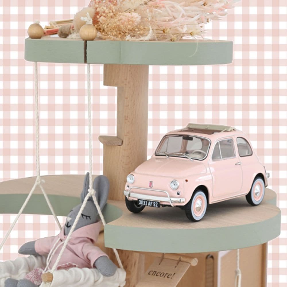 NOREV 1/18 フィアット 500 L 1968年 ピンク スペシャルバースパック