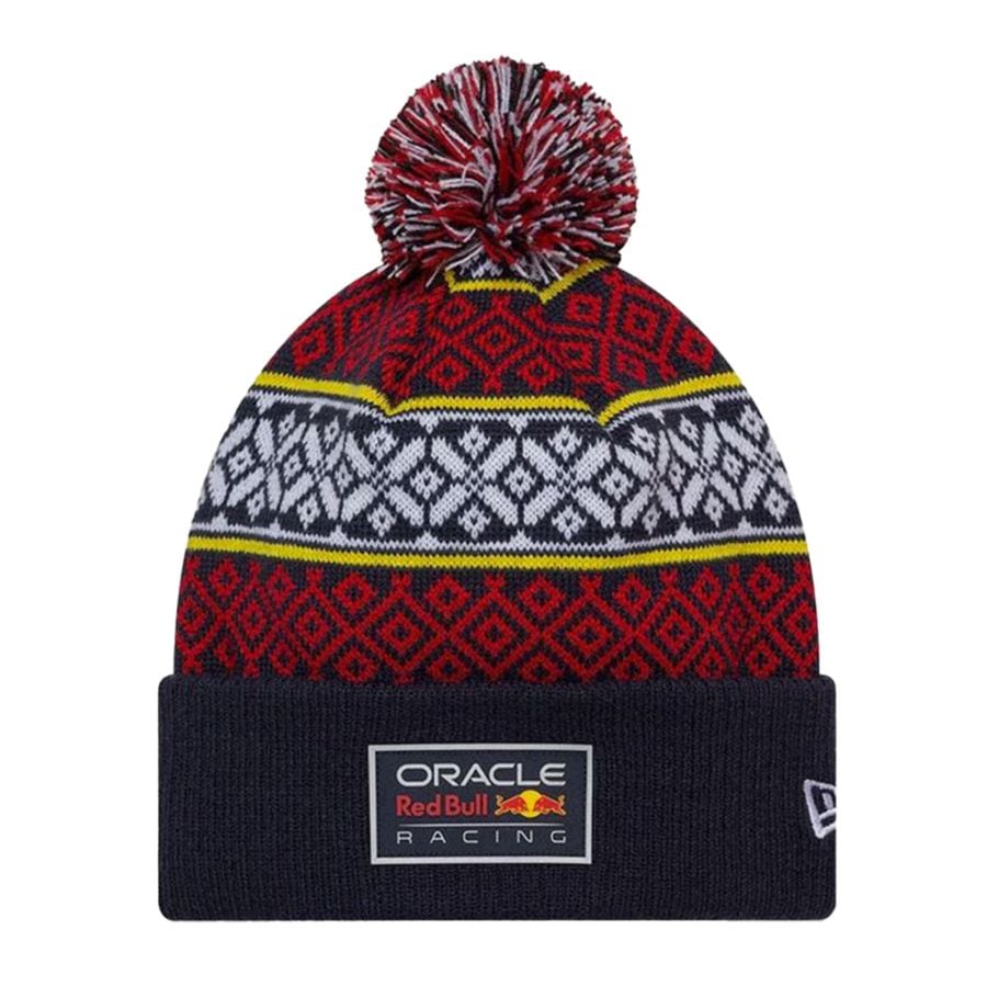 2025 オラクル レッドブル レーシング NewEra クリスマス ビーニー ダークブルー