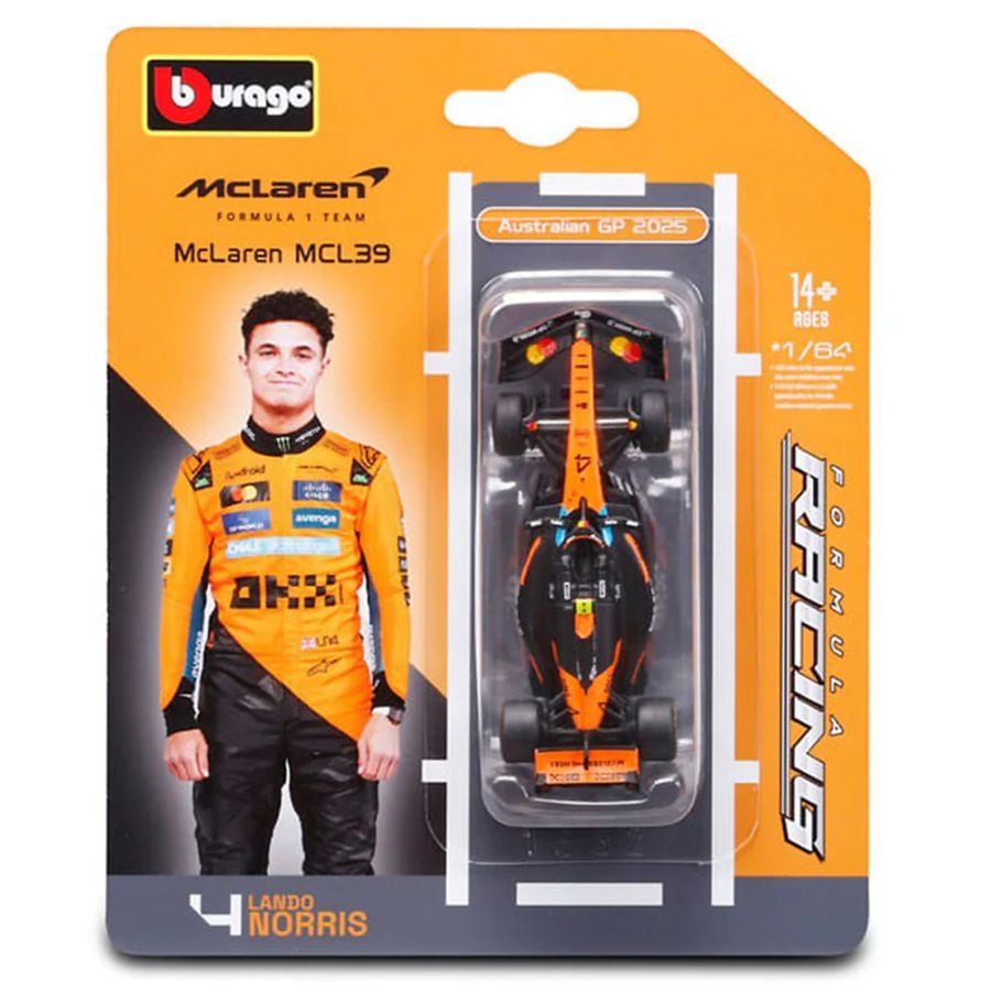 ブラゴ 1/64 2025 マクラーレン F1 チーム MCL39 #4 ランド ノリス