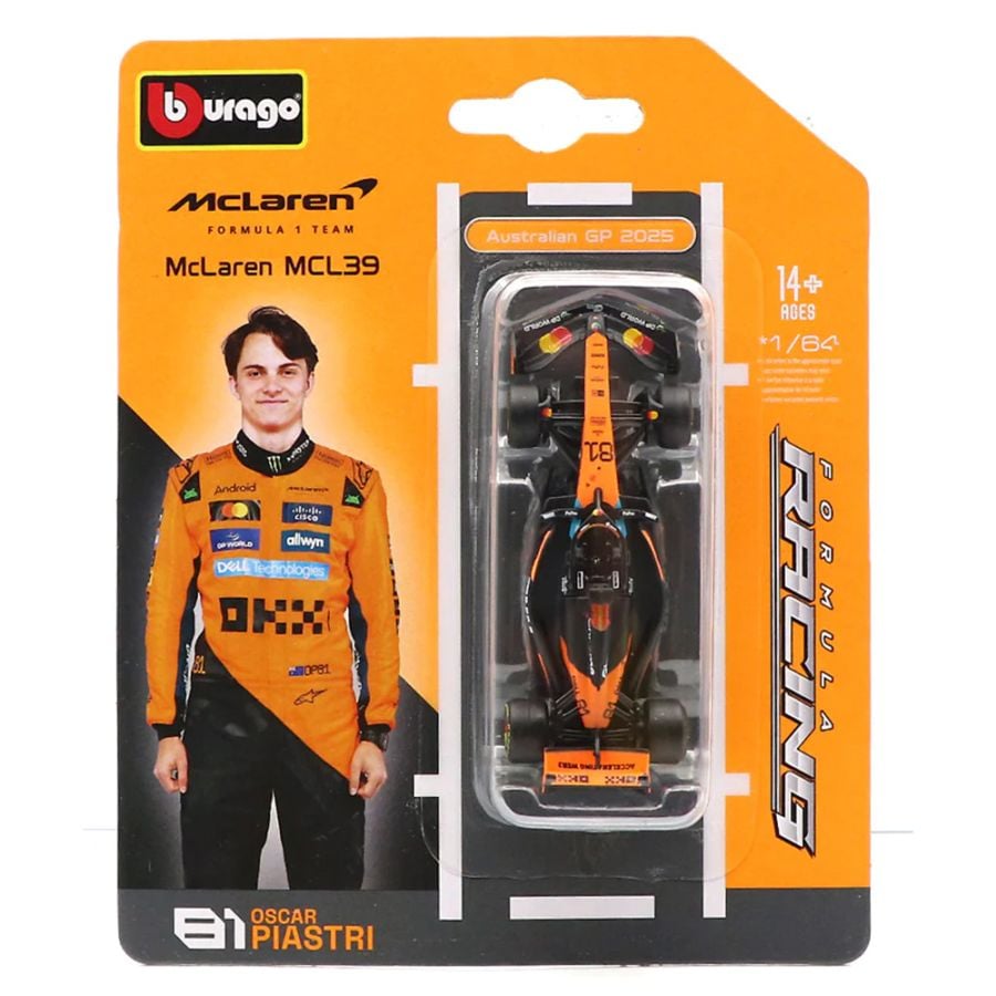 ブラゴ 1/64 2025 マクラーレン F1 チーム MCL39 #81 オスカー ピアストリ