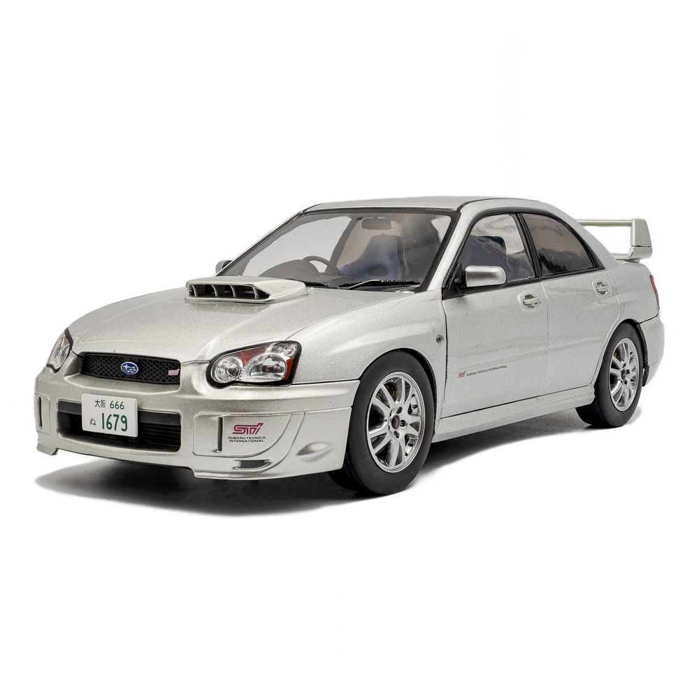 ソリド 1/18 スバル インプレッサ WRX STI 2003年 プレミアム シルバー