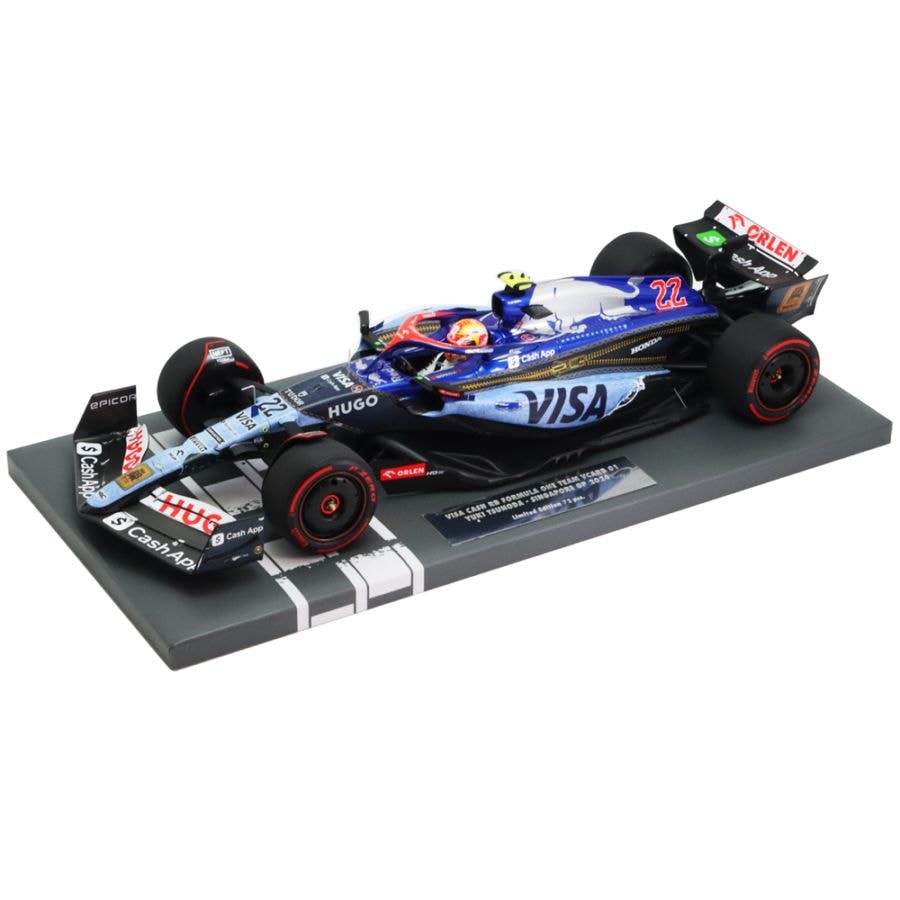 ミニチャンプス 1/18 ビザ キャッシュ RB F1 チーム VCARB01 角田 裕毅 2024年 シンガポールGP