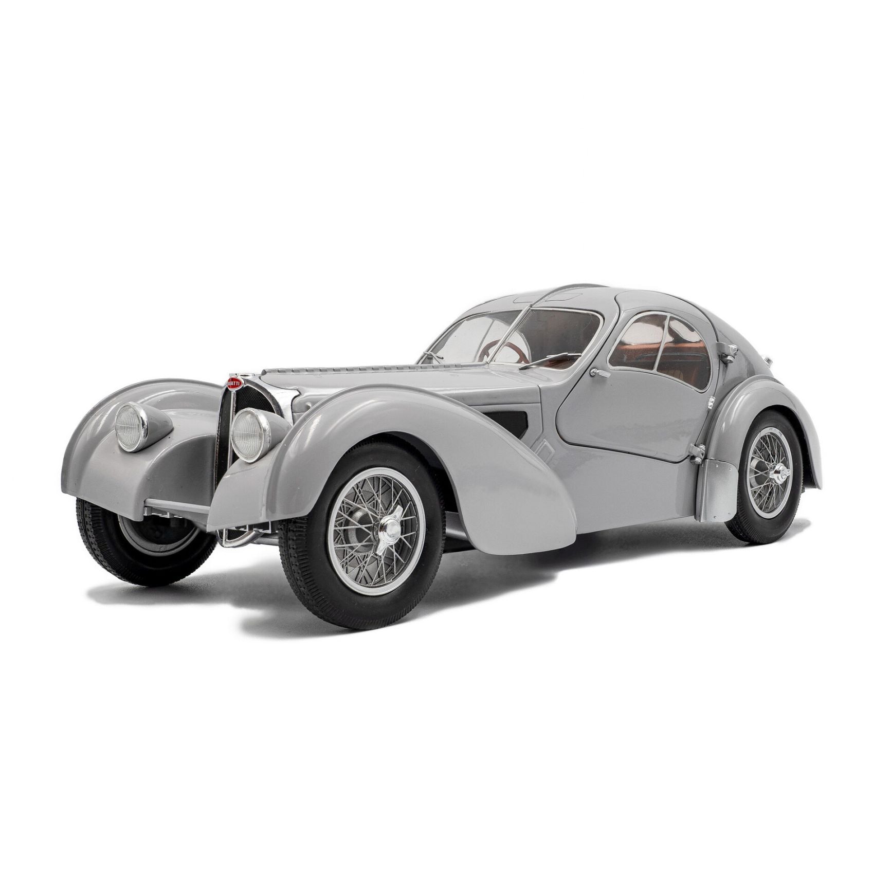 ソリド 1/18 ブガッティ タイプ 57 SC アトランティーク クーペ 1937年式 マットシルバー