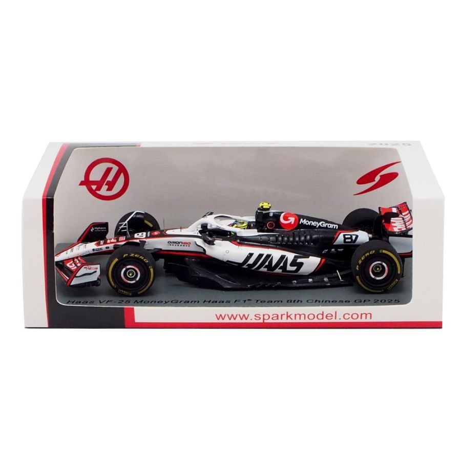 スパーク 1/43 マネーグラム ハース F1チーム VF-25 #87 オリバー ベアマン 2025年 中国GP